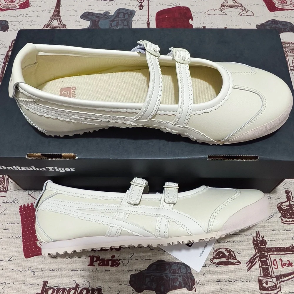 Onitsuka Tiger Women's Cream Mary Jane Sneakers